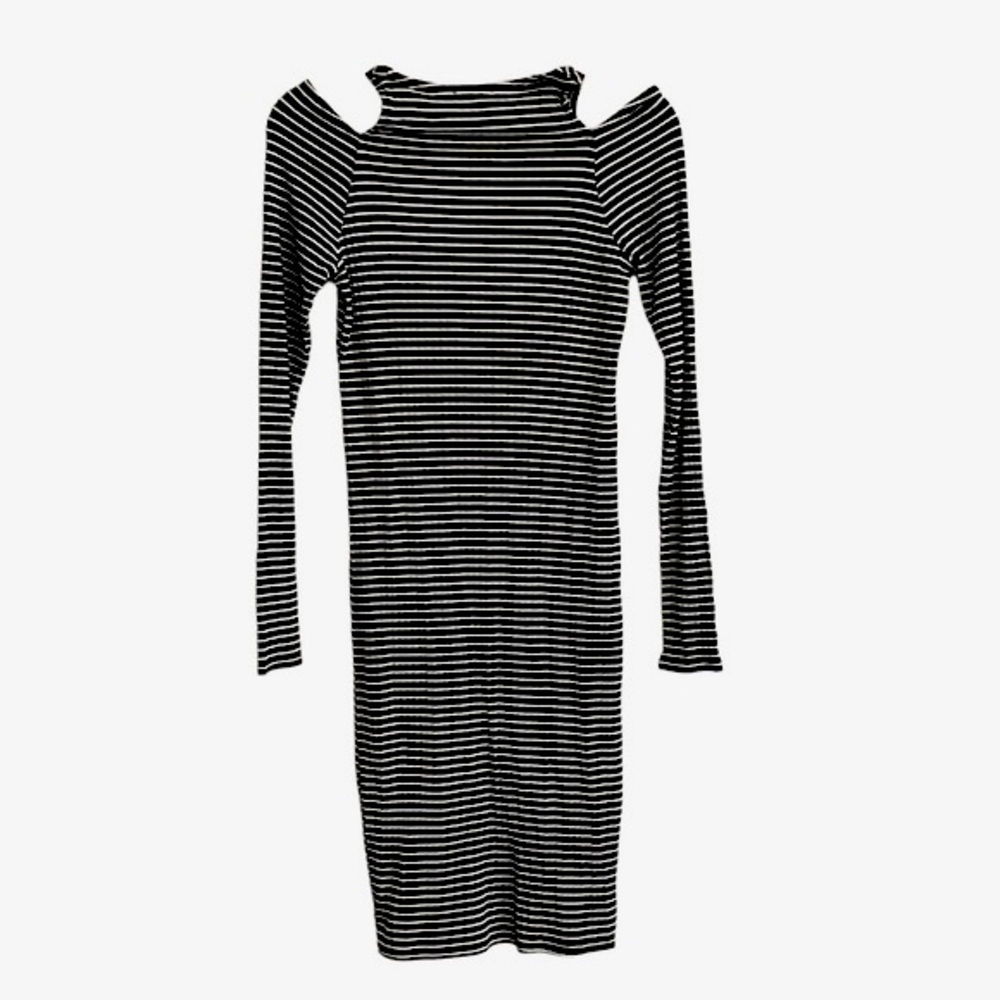 LAmade Bodycon Cold Shoulder Long Sleeve Dress Size Small NWT - Picture 2 of 5